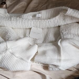 Altar'd State Off-the-Shoulder Cream Sweater